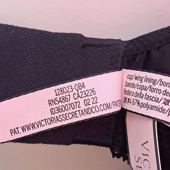 Victoria's Secret Women's Plus Size Body by Victoria Lined No Wire Bra Black siz - Picture 6 of 9